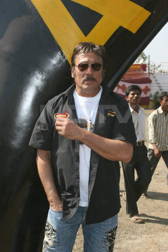 Jackie Shroff was his snazzy best at the Automission Motorsport press preview.