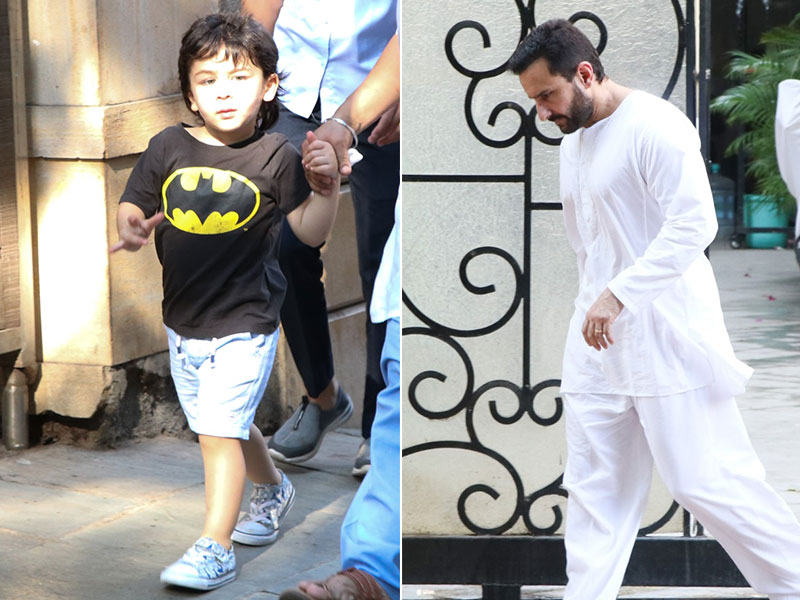 सैफ अली खान बेटे तैमूर के साथ कुछ यूं किए गए स्पॉट