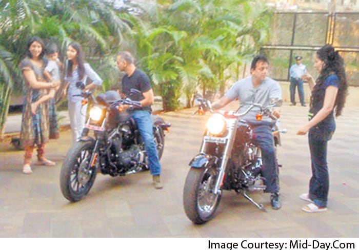 Spotted: Sanjay, Arshad With Their Harley Davidson