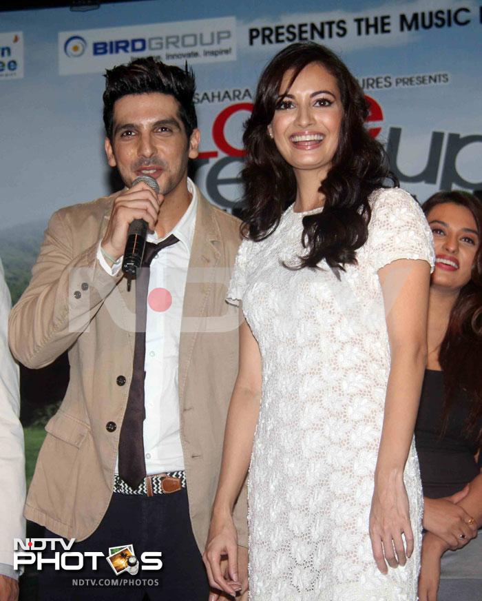 Dia, Zayed and a special someone at the Love Breakups Zindagi launch