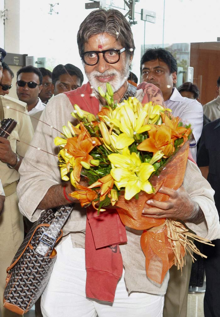 Amitabh Bachchan was over in Ahmedabad earlier this week, to promote his film <i>Bbuddah... Hoga Terra Baap</i>.