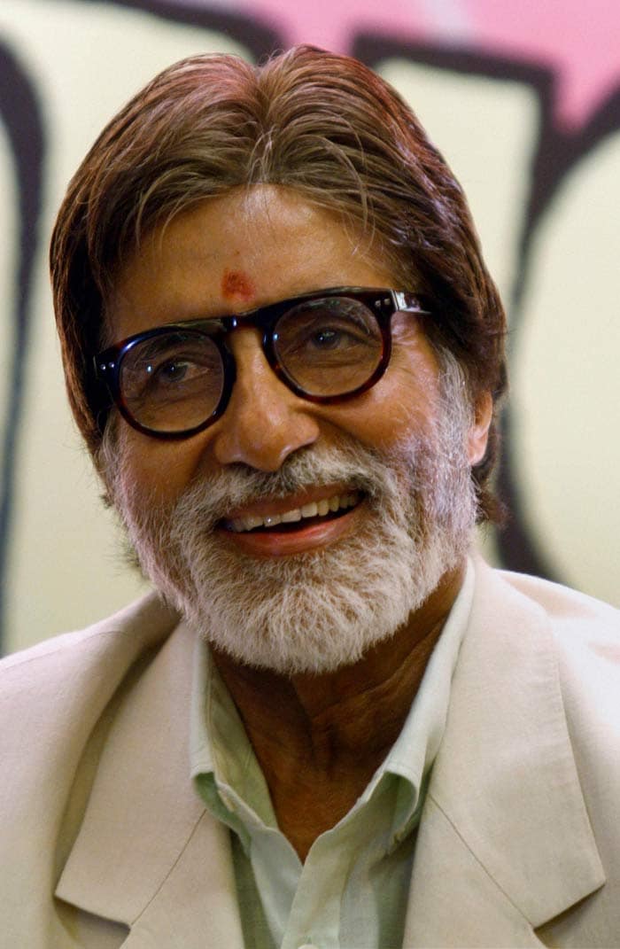 The news conference saw the funny side of Big B.