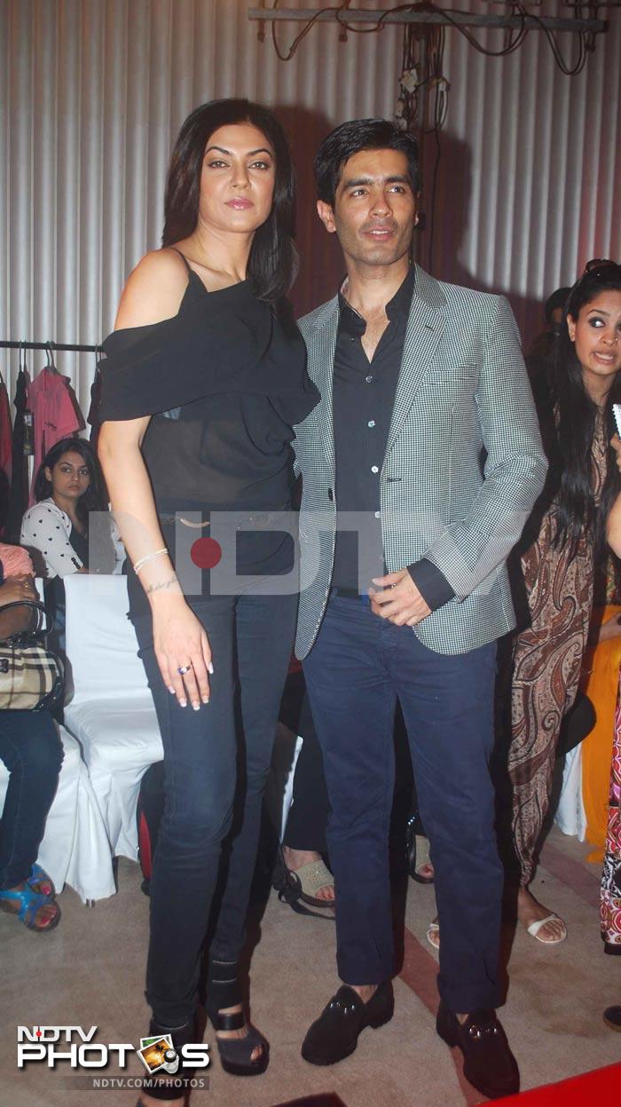 Manish Malhotra shows off his style quotient as Sushmita gets a little serious.