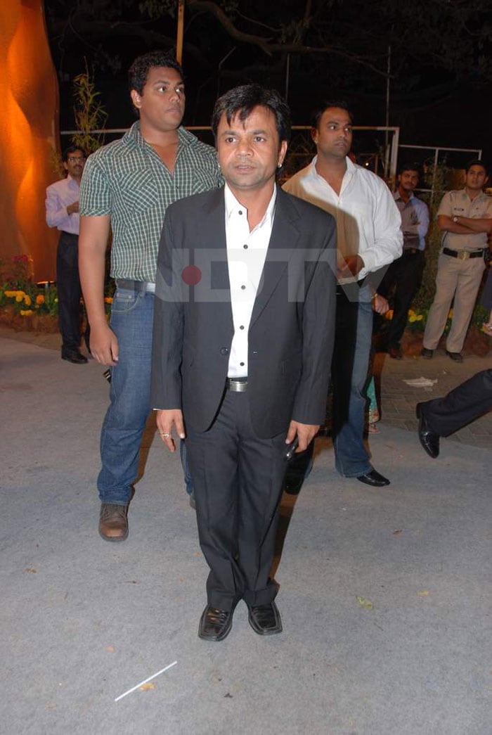 Attention! Rajpal Yadav stuck the military man pose.