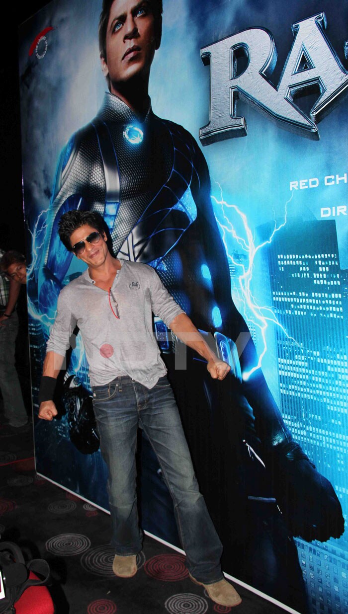 Superhero SRK at Ra.One launch