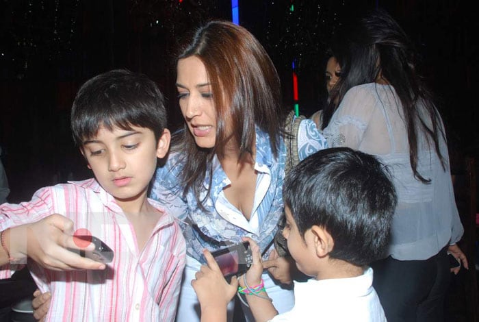 Spotted: Sonali Bendre with her son