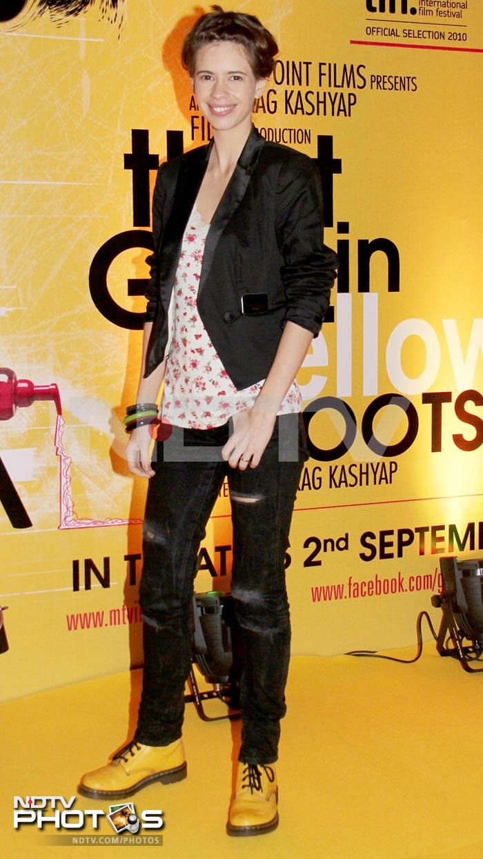 Kalki at the premiere of That Girl in Yellow Boots