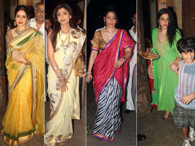 <i>Karva Chauth</i> Ke <i>Chand</i>: Sridevi, Shilpa, Maanyata, Maheep