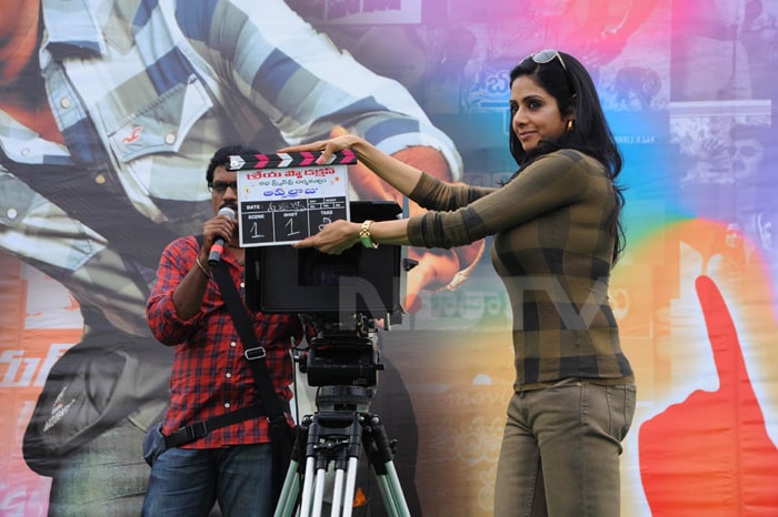 Sridevi gave the mahurat clap.