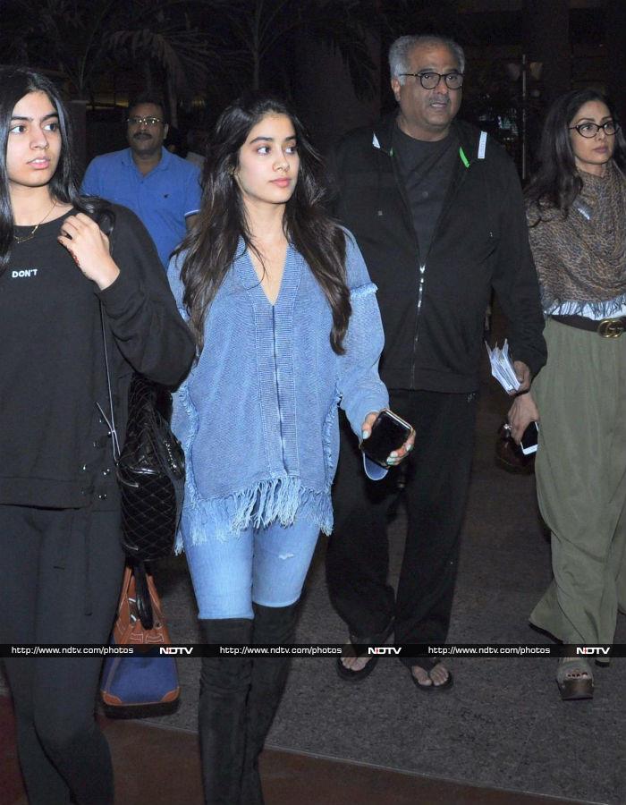 Sridevi And The Kapoors Are Back From A Big Fat Punjabi Wedding