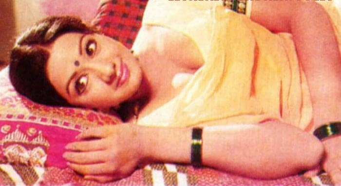 Sridevi's first Hindi film as the main lead was <i>Solva Saawan</i> (1978), opposite Amol Palekar.