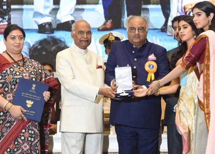 Sridevi was honoured with her first ever National Award (posthumously) in April. She won Best Actress for her role in <i>MOM</i>. Boney Kapoor, Janhvi and Khushi had collected her award.