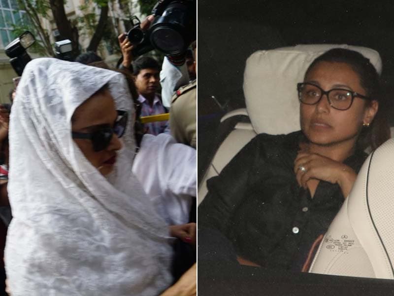 Photo : Rani Mukerji, Rekha And Other Stars Pay Last Respects To Sridevi