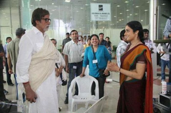 It\'s yesterday once more for Sridevi and Big B