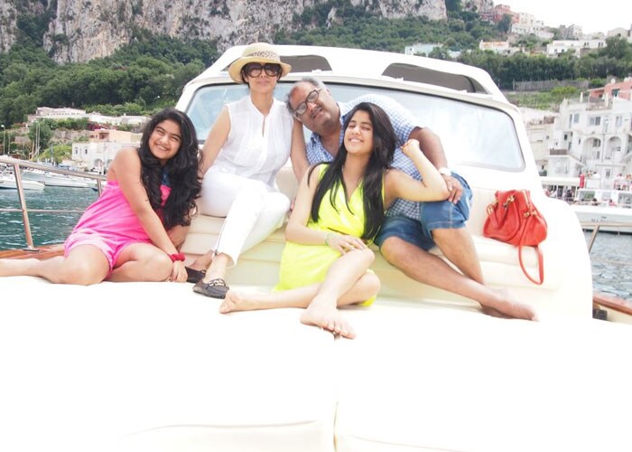 Sridevi tweeted this picture from her family vacation, when she was just a day old on Twitter.<bR><BR>(This picture was posted on Twitter by Sridevi)<bR><bR> Sridevi Videvi launch <i>English Vinglish</i>