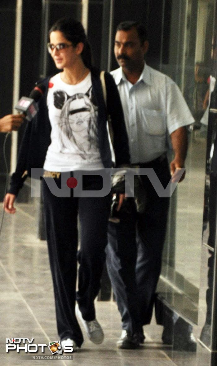 Spotted: Frequent flier Katrina Kaif!