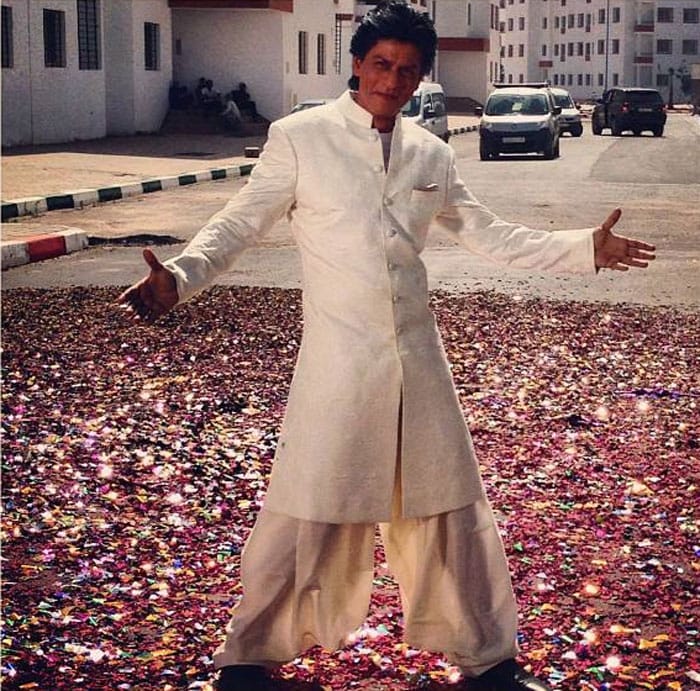 The signature SRK pose in Morocco
