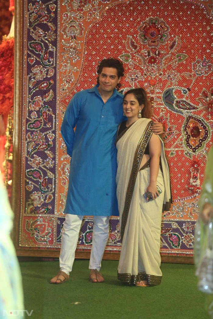 Aamir Khan was represented by son Junaid and daughter Ira. (Image courtesy: Varinder Chawla)