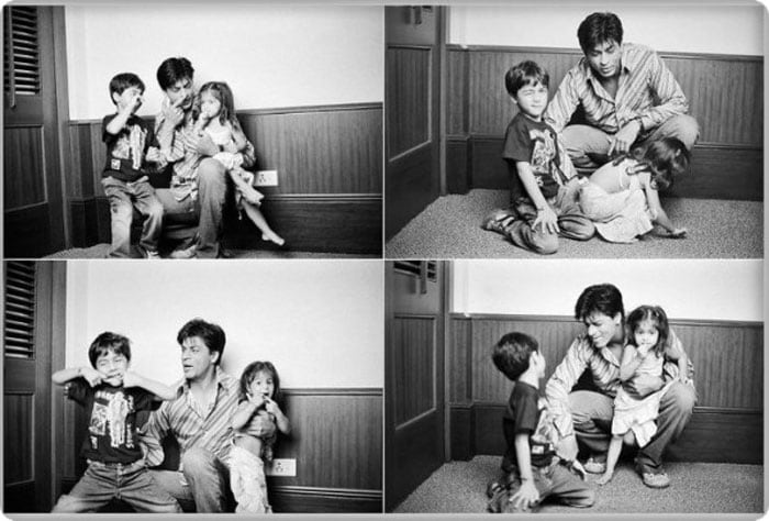 A day with dad: Aryan, Suhana, SRK