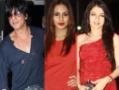Shah Rukh's party girls: Huma, Bhagyashree