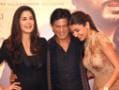 Photo : Two girls and a guy: SRK, Kat, Anushka