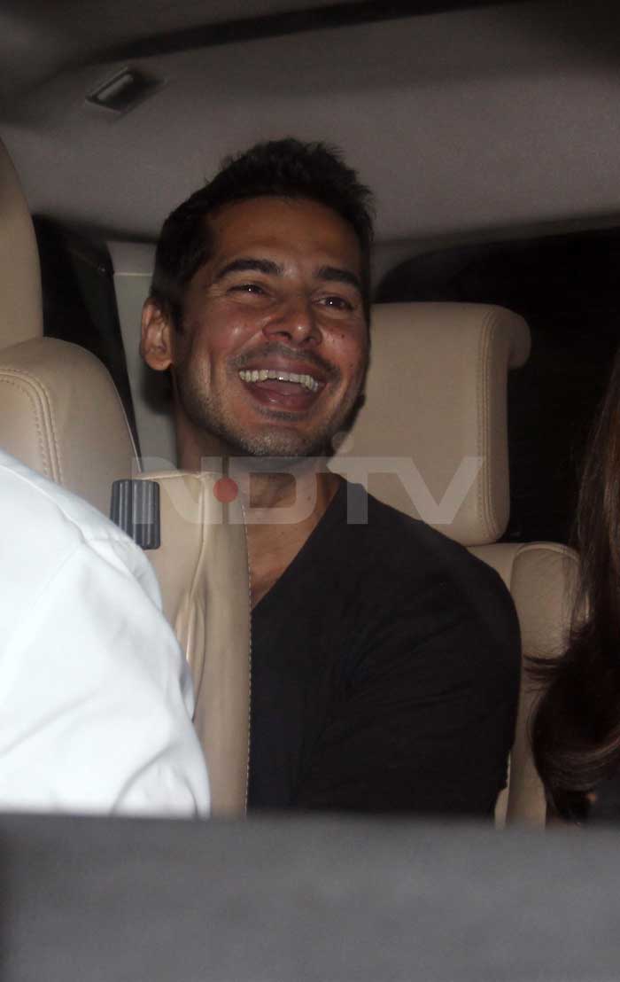 Dino Morea is in high spirits.