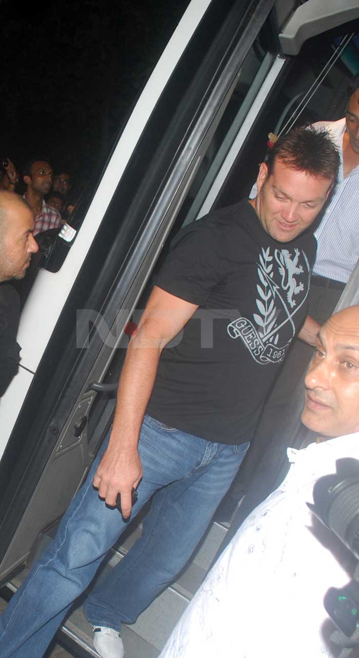 Jacques Kallis arrives for the party.