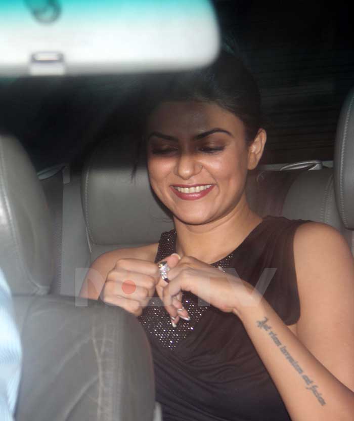 We love Sushmita's smile and her tattoo as well.