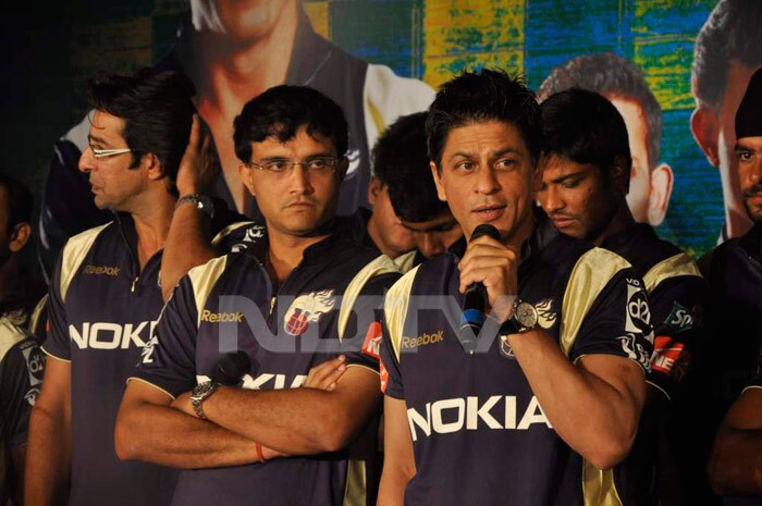 After performing below par in the first two editions, Kolkata Knight Riders (KKR) is hoping a change in attitude would do the trick in IPL 3.<br><br>Seen here Bollywood superstar and owner of IPL's Kolkata Knight Riders Shah Rukh Khan with his team's captain Sourav Ganguly.