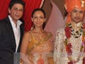 Photo : SRK, Gauri @ wedding bash