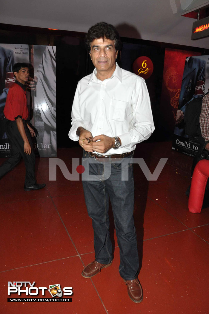 Nasir Abdullah, who plays Albert Speer in the movie, at the premiere of the film.