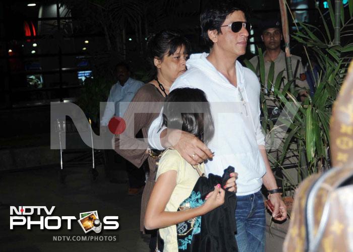 Snapped: SRK with daughter Suhana