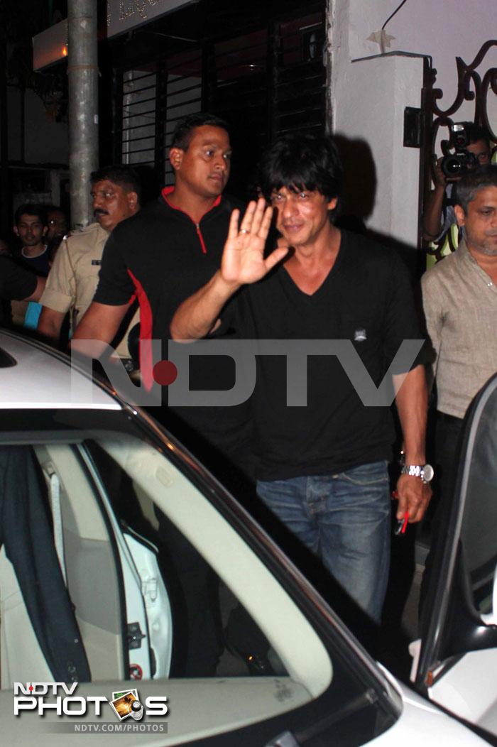 SRK takes lucky charm Suhana to KKR party