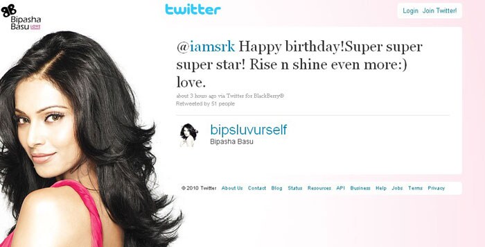 Bipasha Basu: Happy birthday! Super super super star! Rise and shine even more.