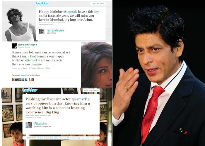 Bollywood celebs wish SRK