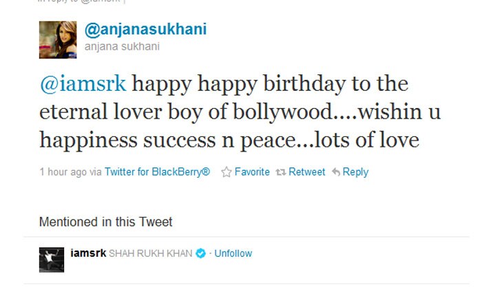 Celeb tweets ring in SRK\'s birthday