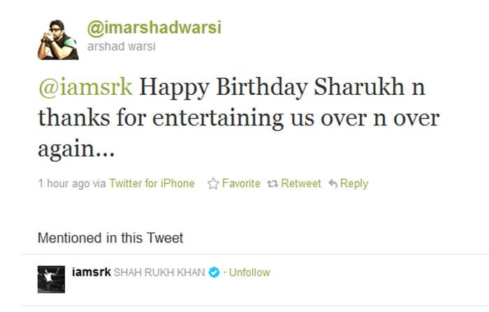 Celeb tweets ring in SRK\'s birthday
