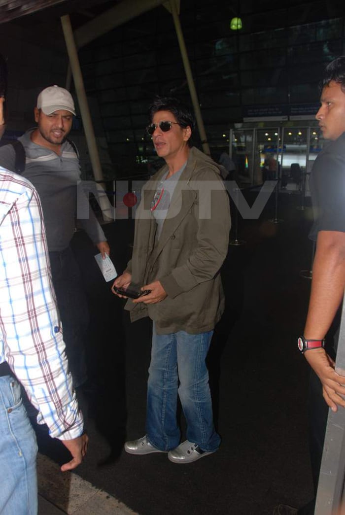Spotted: SRK at the airport