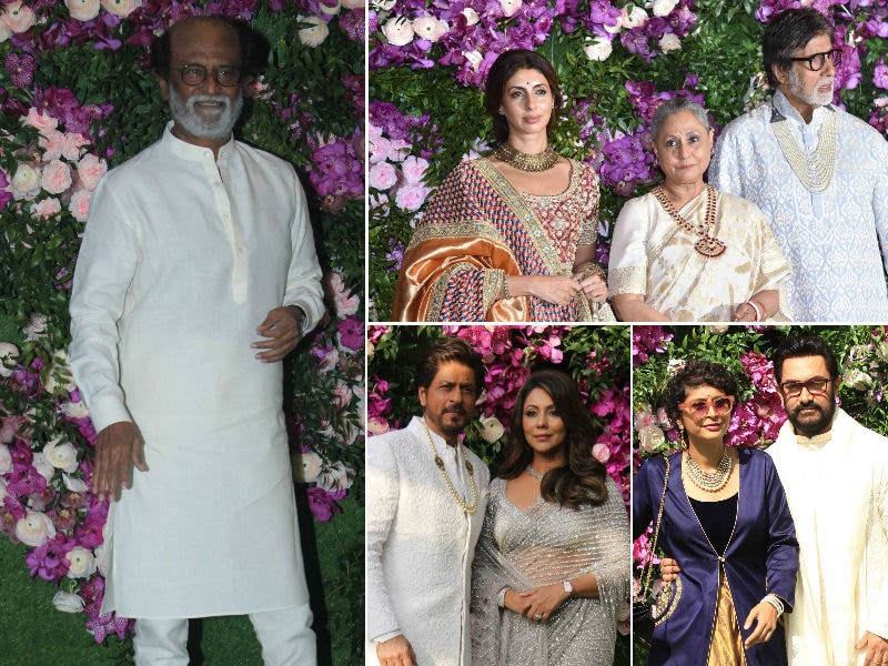 Photo : Rajinikanth, The Bachchans, SRK, Aamir And Others At The Ambani-Mehta Wedding