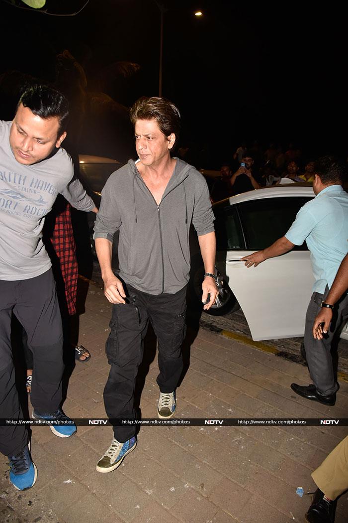 Shah Rukh Khan, who returned to Mumbai just recently, attended filmmaker friend Zoya Akhtar's birthday party on Saturday evening.