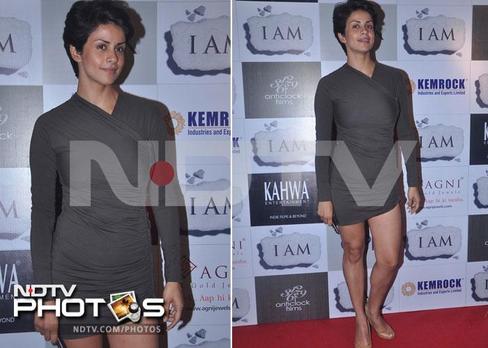 Gul Panag in a dangerously short dress.