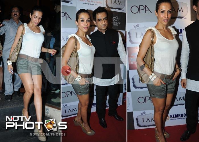 Beauteous Malaika Arora Khan gave summer a nod in hot pants. In comparison, actor Sanjay Suri looks quite wintry next to her.