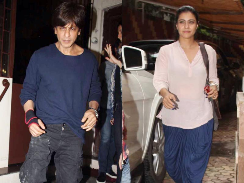 काफी बिजी लग रहे हैं काजोल और शाहरुख खान...