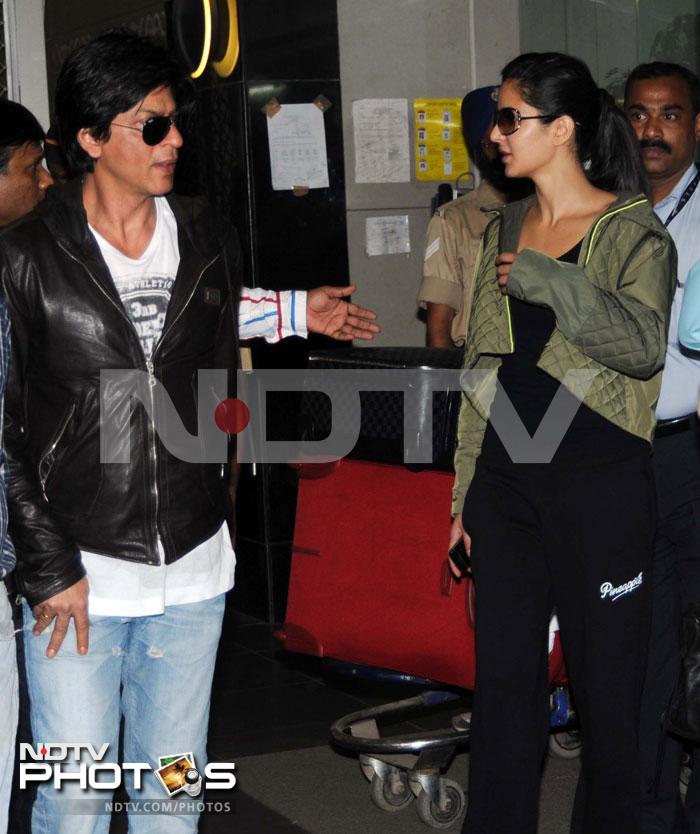 SRK, Katrina: Back home from London