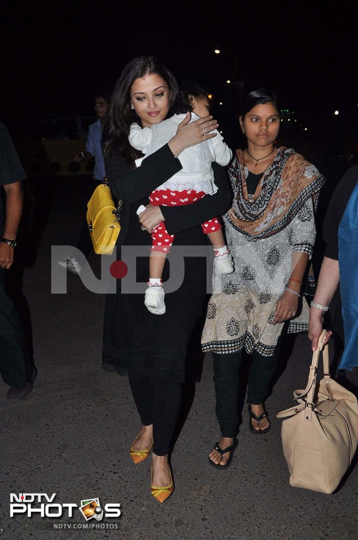Aishwarya leaves for Cannes with Aaradhya