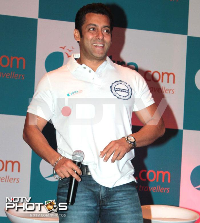 At an event in Mumbai last evening, Salman Khan was spotted in a Being Human T-shirt which also had the logo of Yatra.com. Salman was recently named brand ambassador of Yatra.com, the online travel portal. Now that's what we call brand loyalty.