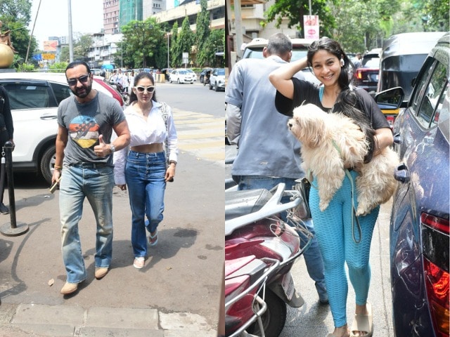 Photo : Star Spotting: Saif-Sara Lunch Date, Tanishaa Mukerji's Outing With Pet And More