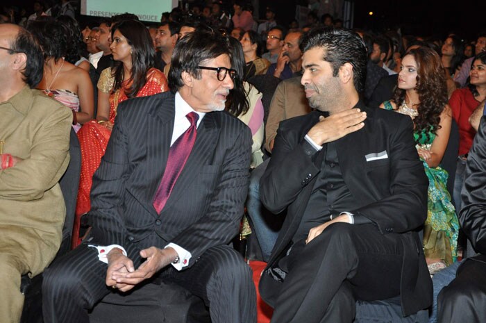 Big B and Karan Johar at the event.