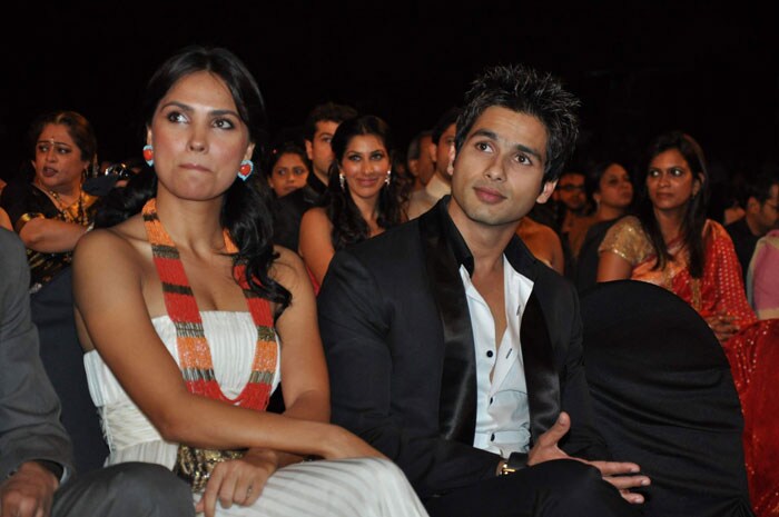 Lara Dutta and Shahid Kapoor during the event.