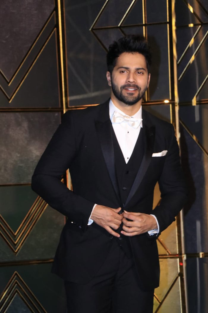 Varun Dhawan looked dapper in a tuxedo.